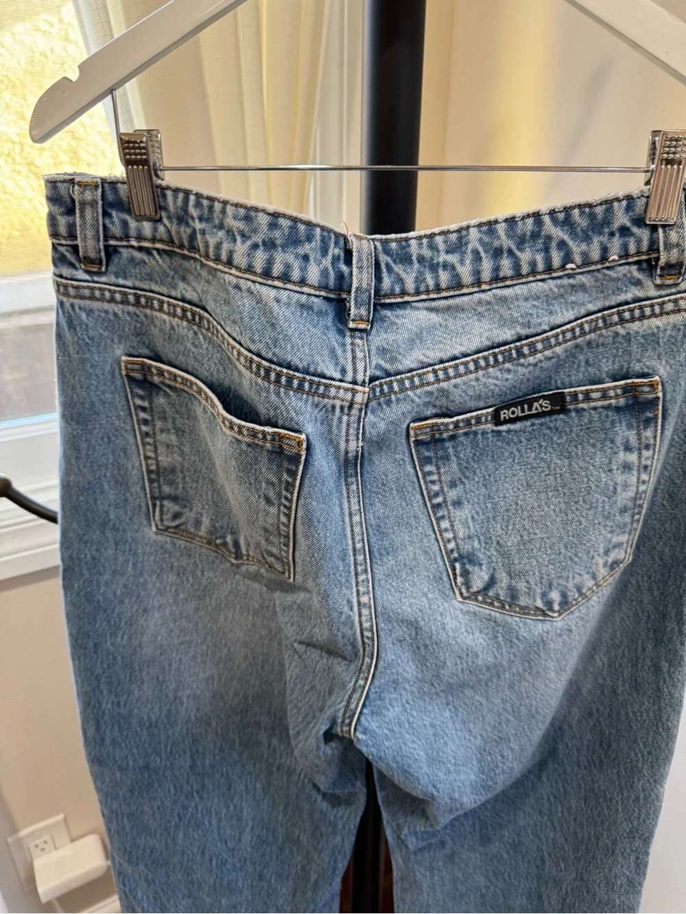 ROLLA'S Women's G’Day Mate Light Blue Boot Cut Jeans Size 28 10 Super Loose